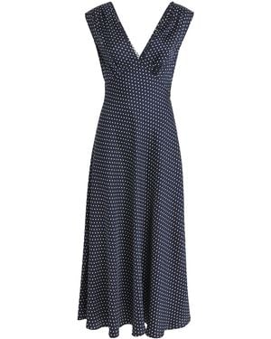 Doen Silk-Blend Tahlia Mini Dress - Blue