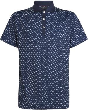 Ralph Lauren Printed Airflow Polo Shirt - Blue