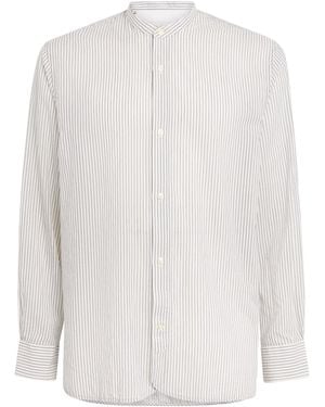 Officine Generale Cotton Stripe Shirt - White
