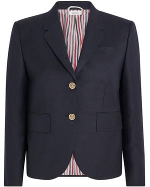 Thom Browne Wool High Armhole Sport Coat - Blue