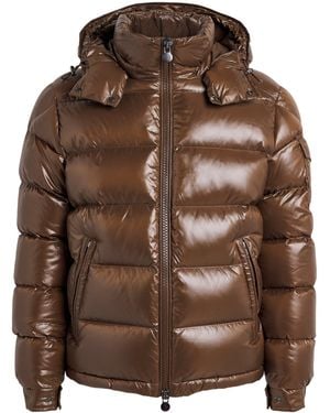 Moncler Down Maya Puffer Jacket - Brown