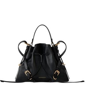 Givenchy Small Leather Voyou Bucket Bag - Black
