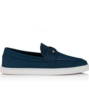 Christian Louboutin Chambeliboat Donna Leather Boat Shoes - Blue