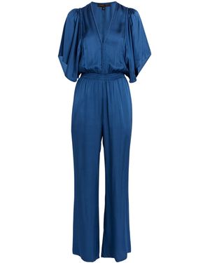 Maje Braided Elasticated-Waist Jumpsuit - Blue