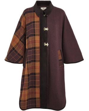 Barbour Wool-Cotton Elva Cape - Brown