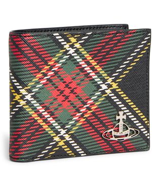 Vivienne Westwood Leather Tartan Billfold Wallet - Multicolour