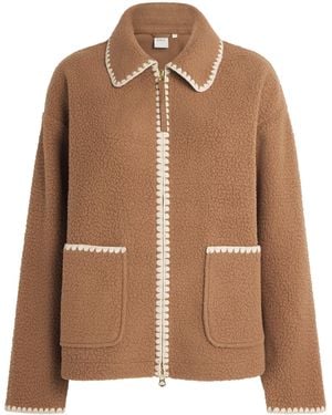 Varley Fleece Embroidered Ruiko Jacket - Brown