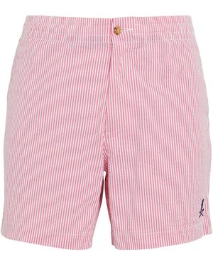 Polo Ralph Lauren Stretch-Cotton Striped Shorts - Pink