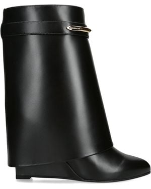 Givenchy Leather Shark Ankle Boots 95 - Black