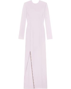 Givenchy Draped Embellished Maxi Dress - Pink