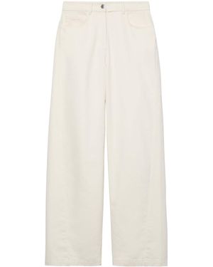 MAX&Co. Wool-Blend Straight Leg Pants - White