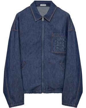 Loewe Anagram Denim Jacket - Blue