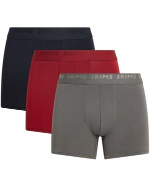 Skims Stretch Boxer Briefs - Gray