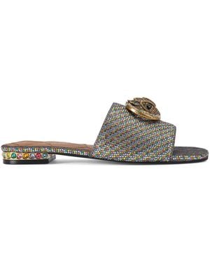 Kurt Geiger Crystal-Embellished Chelsea Sandals - Multicolour