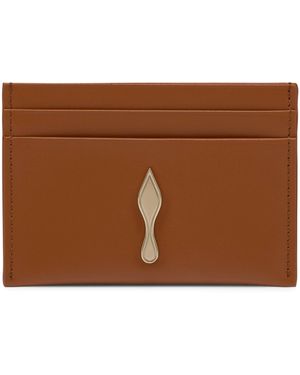 Christian Louboutin Bettina Calfskin Card Holder - Brown