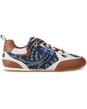Kurt Geiger Denim Slim Runner Trainers - Blue