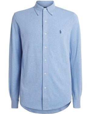 Ralph Lauren Cotton Featherweight Mesh Shirt - Blue