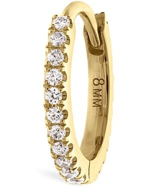 Maria Tash Single 8mm Yellow Gold Diamond Eternity Ring - Metallic