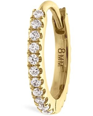 Maria Tash Single 8mm Yellow Gold Diamond Eternity Ring - Metallic