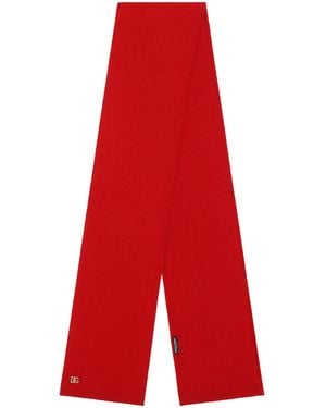 Dolce & Gabbana Virgin Wool Scarf - Red
