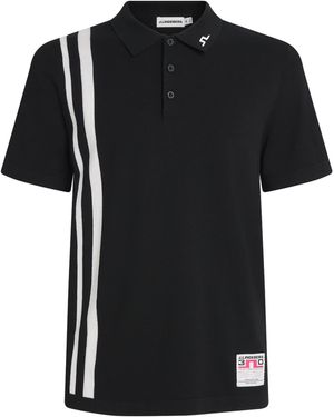 J.Lindeberg 30Y Wallis Knit Polo Shirt - Black