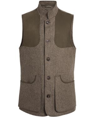 James Purdey & Sons Tweed Lightweight Gilet - Brown