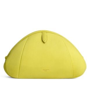 Alaïa Small Suede Purse Clutch Bag - Yellow