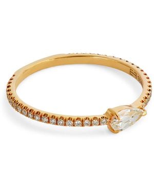 Eva Fehren And Diamond Boa Ring - Brown