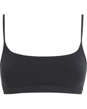 Skims Cotton Everyday Scoop Bralette - Black
