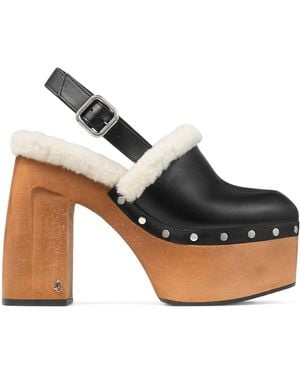 Jimmy Choo Alida 135 Leather Platform Heels - Multicolour