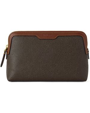 Mulberry Small Scotch Grain Cosmetic Pouch - Brown
