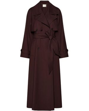 Marella X Cora Corré Trench Coat - Purple