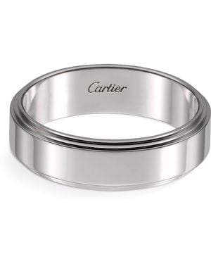 Cartier Platinum And Diamond D'Amour Wedding Band - Metallic