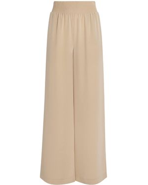JOSEPH Nour Wide-Leg Trousers - Natural