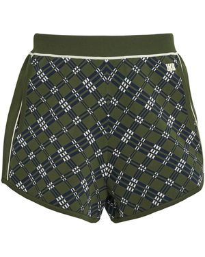 Wales Bonner Power Check Shorts - Green