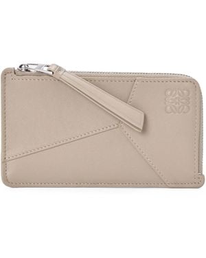 Loewe Leather Puzzle Card Holder - Natural