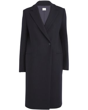 Claudie Pierlot Wool-Blend Belted Coat - Blue