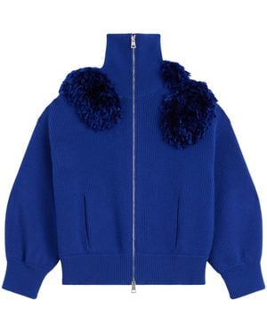 Givenchy Wool-Blend Bomber Jacket - Blue