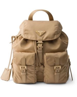 Prada Small Re-Edition 1978 Backpack - Natural