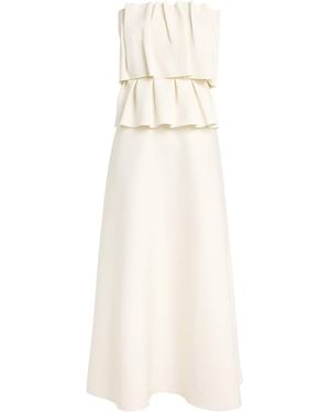 House of Dagmar Sculpted Tube Midi Dress - White