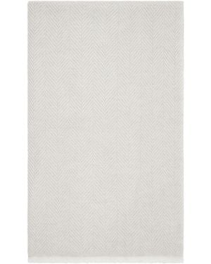 Brunello Cucinelli Cashmere Jacquard-Knit Scarf - White