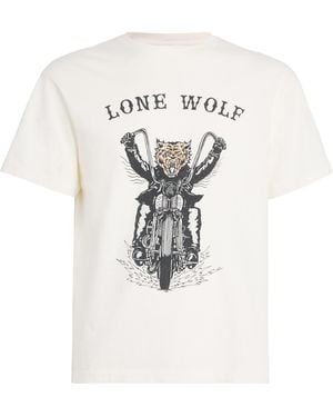 GALLERY DEPT. Cotton Lone Wolf T-Shirt - White