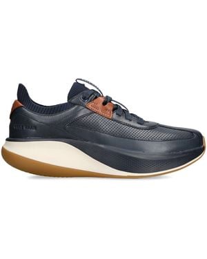Cole Haan Leather Grandprø All-Day Runner Trainers - Blue