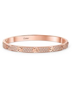 Cartier Medium And Diamond Love Bracelet - Pink