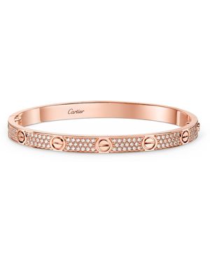Cartier Medium And Diamond Love Bracelet - Pink