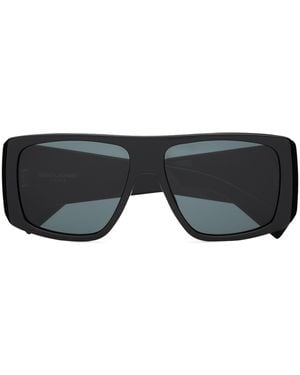 Saint Laurent Flat-Top Sunglasses - Black