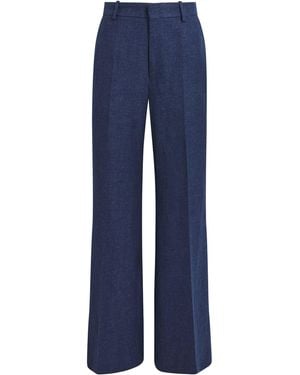 Polo Ralph Lauren Linen-Cotton Beaton Trousers - Blue