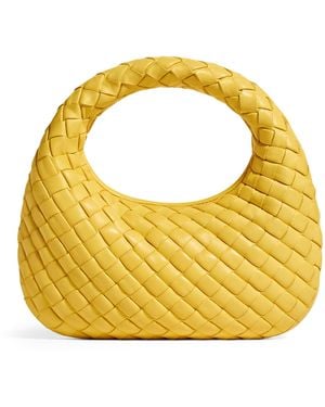 Bottega Veneta Baby Nappa Leather Veneta Shoulder Bag - Yellow