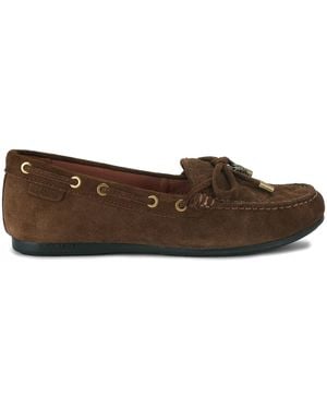 Kurt Geiger Suede Eagle Moccasins - Brown
