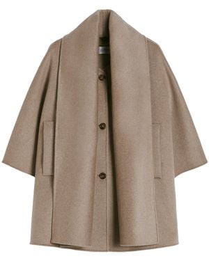 Max Mara Cashmere Scarf Cape - Brown